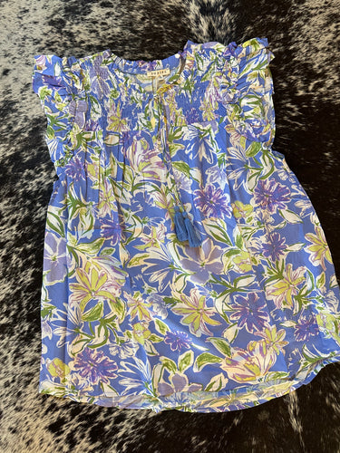 Periwinkle Floral Top