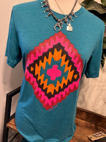 Cheyenne Aztec Print T-Shirt